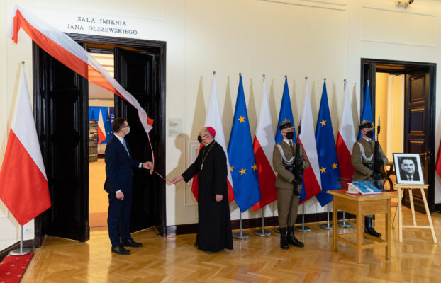 Uroczystość nadania imienia śp. Jana Olszewskiego sali konferencyjnej w Kancelarii Prezesa Rady Ministrów